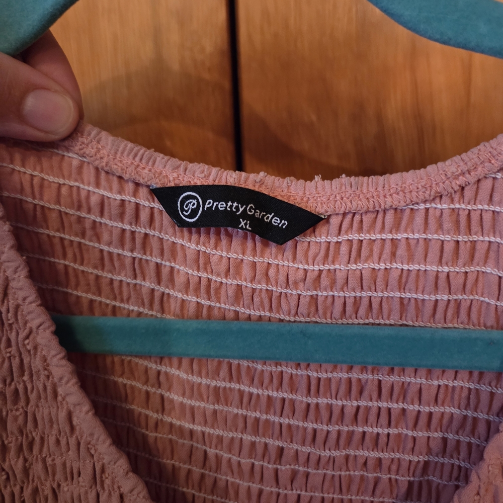 Pretty Garden Pink Prairie Maxi Dress With Pockets - Picture 5 of 6